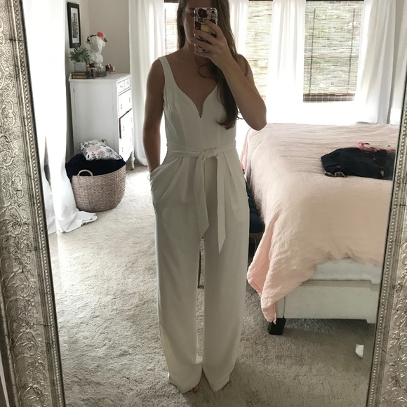 jill stuart white jumpsuit